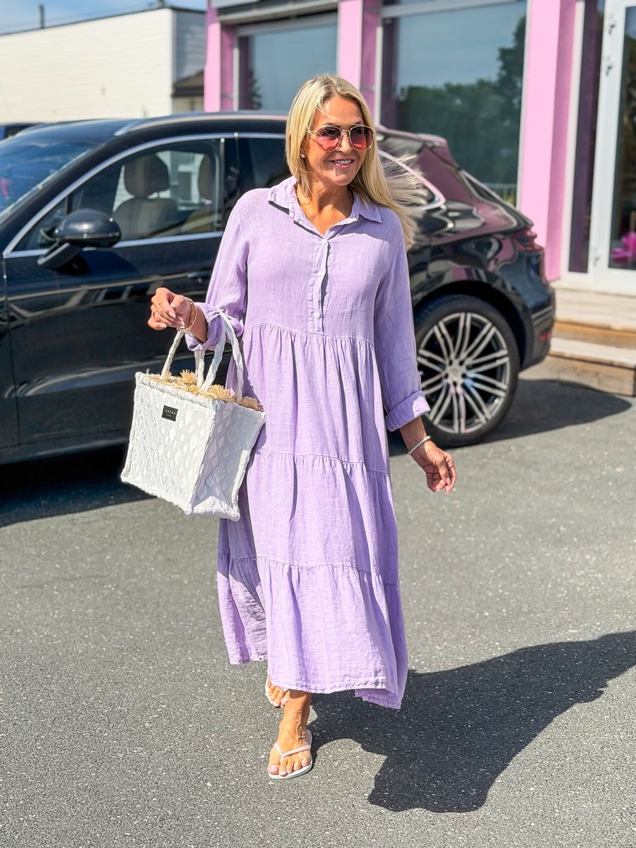 Lavender Linen Dress