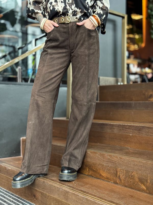 Suede Pant Straight Leg Depeche
