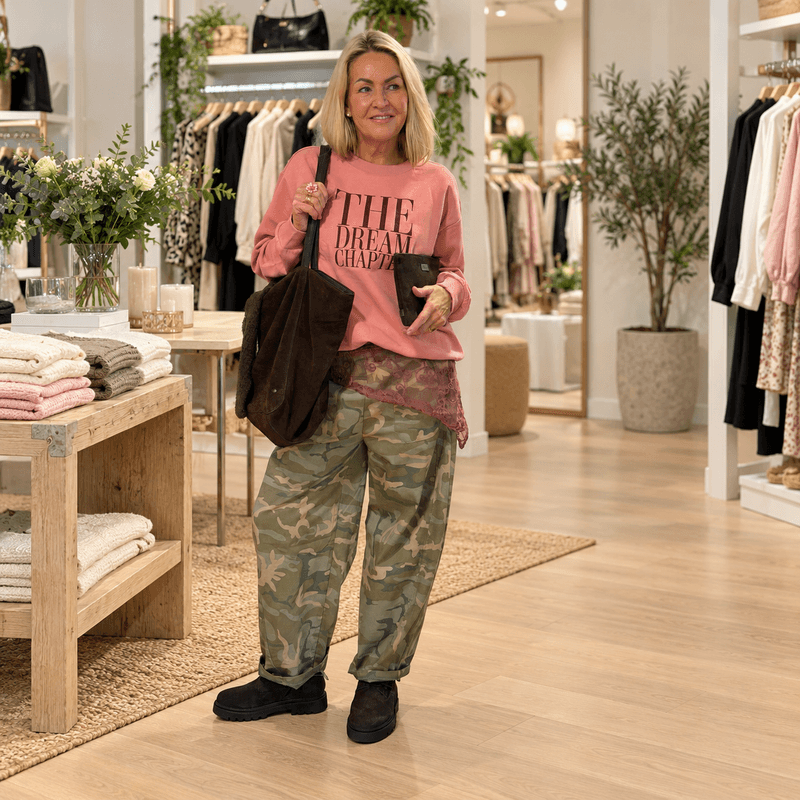 Gisele Sweatshirt Kaffe 