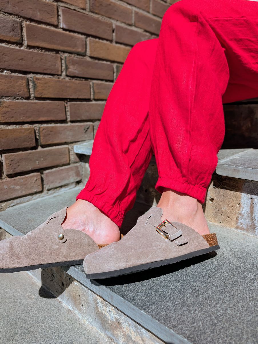 Strawberry Linen Pant