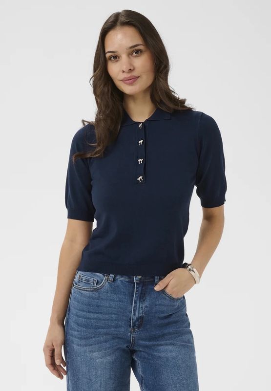 Lizza Polo Pullover Kaffe