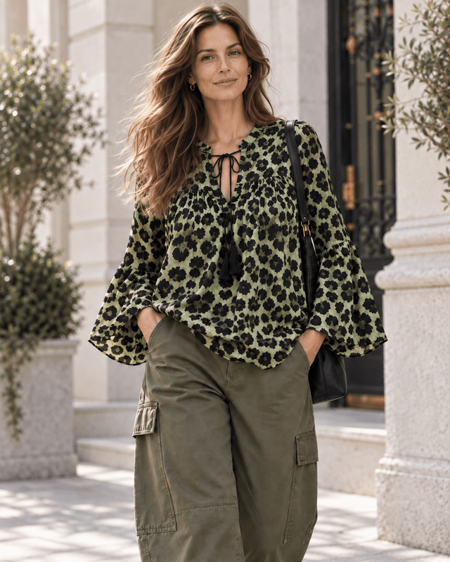 Leo Tassel Viscose Blouse 