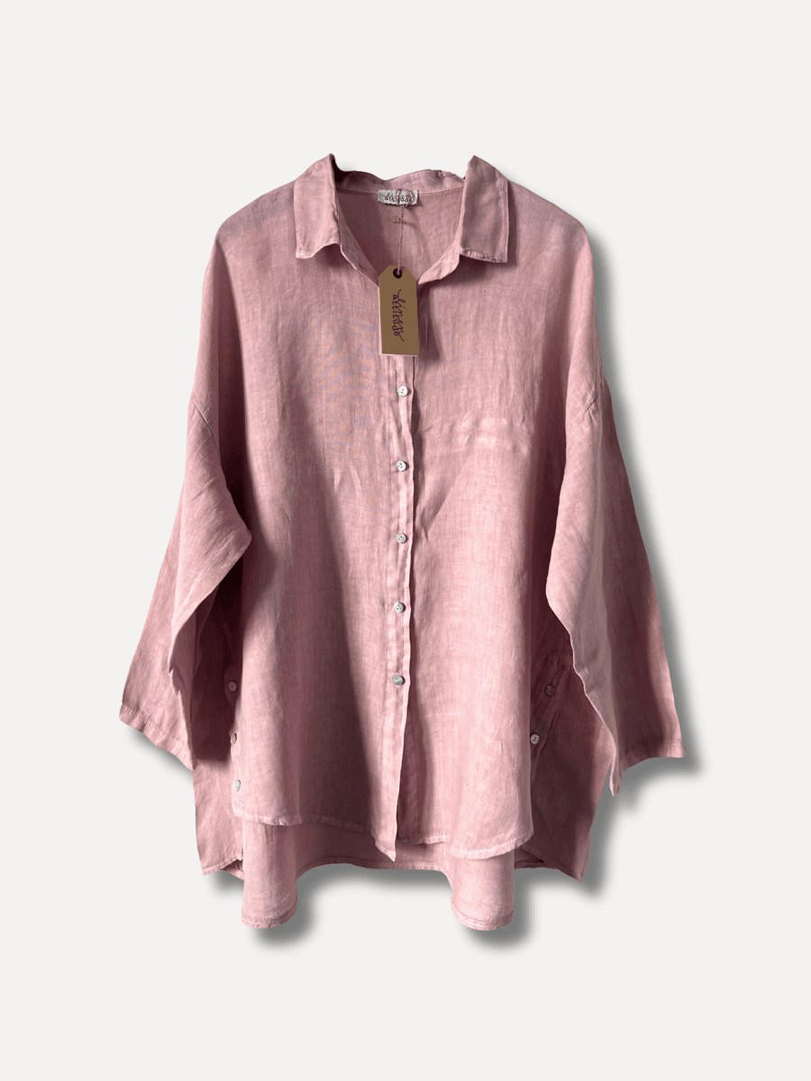 Lovely Attitude Linen Shirt Reunion
