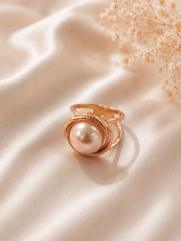 Scarf Ring Big Pearl