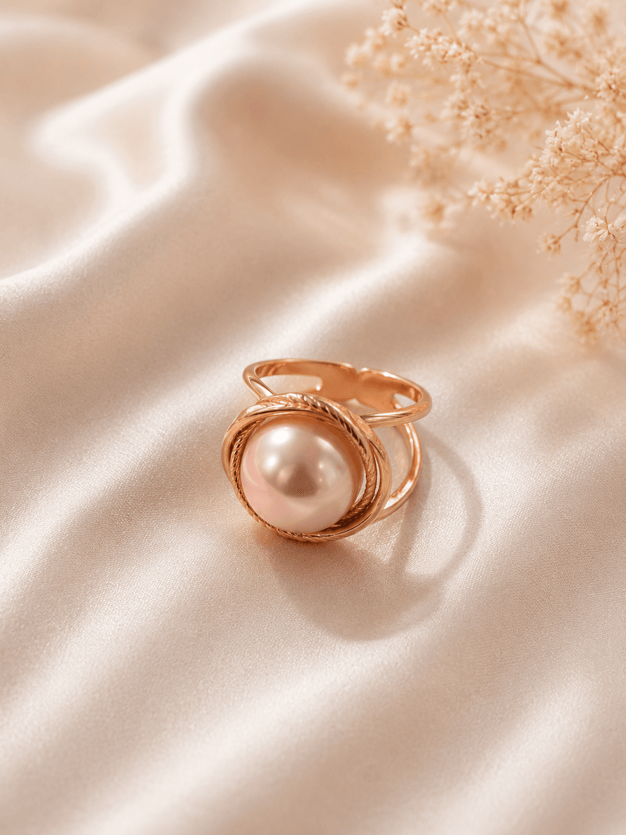 Scarf Ring Big Pearl