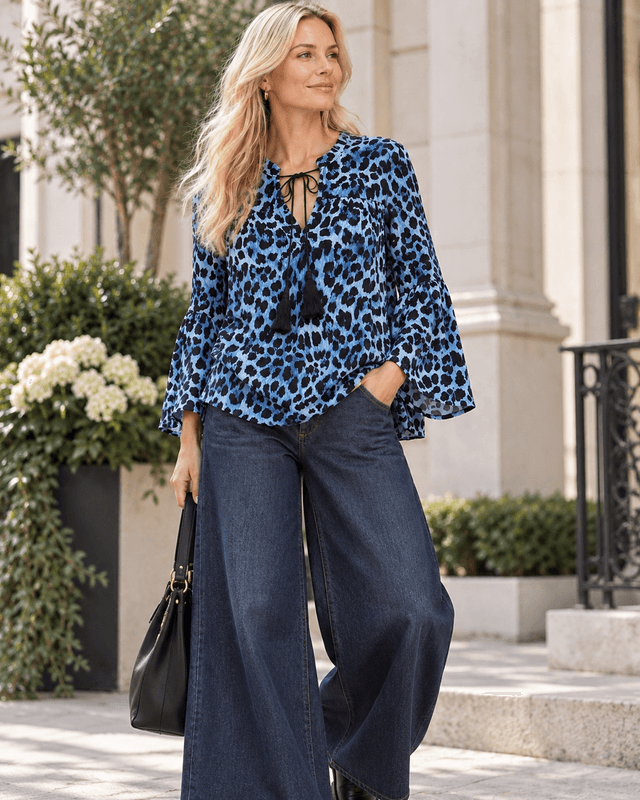 Leo Tassel Viscose Blouse 