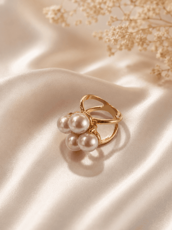 Scarf Ring Pearls