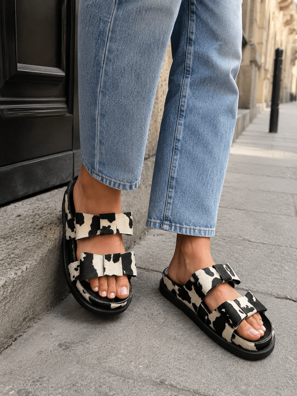 Be My Guest Cow Print Copenhagen Shoes