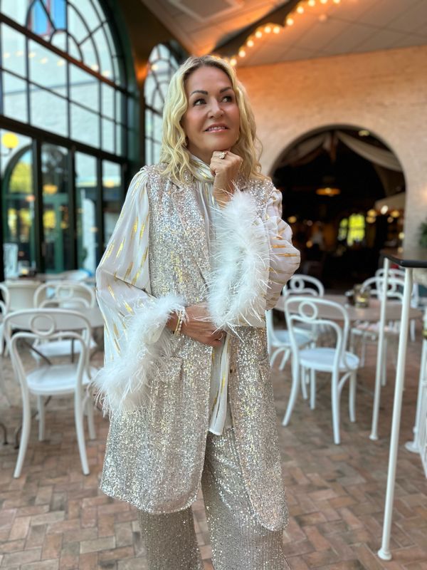 Sequin Stretchy Pant