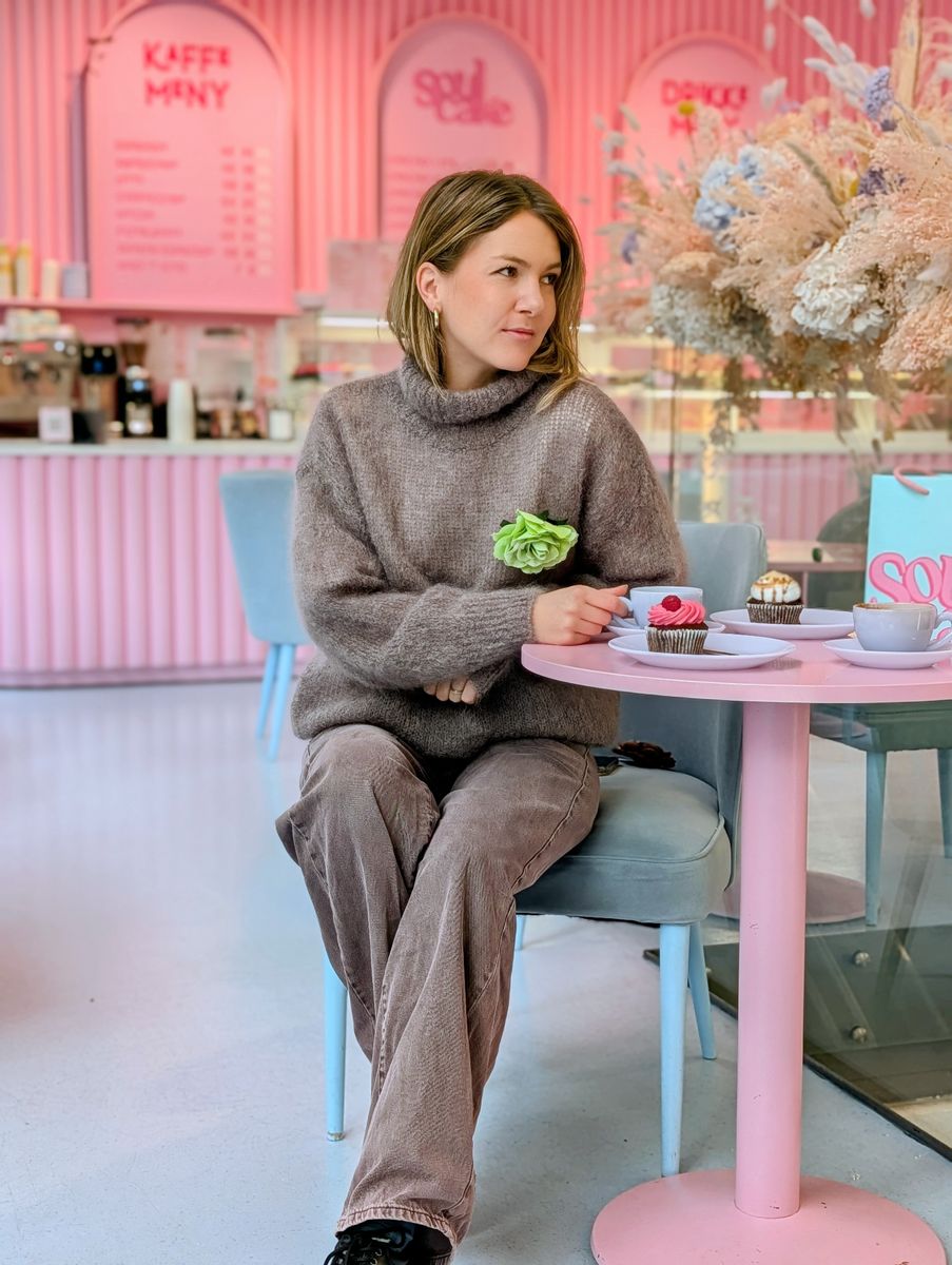 Noeline High Neck Mohair Sweater