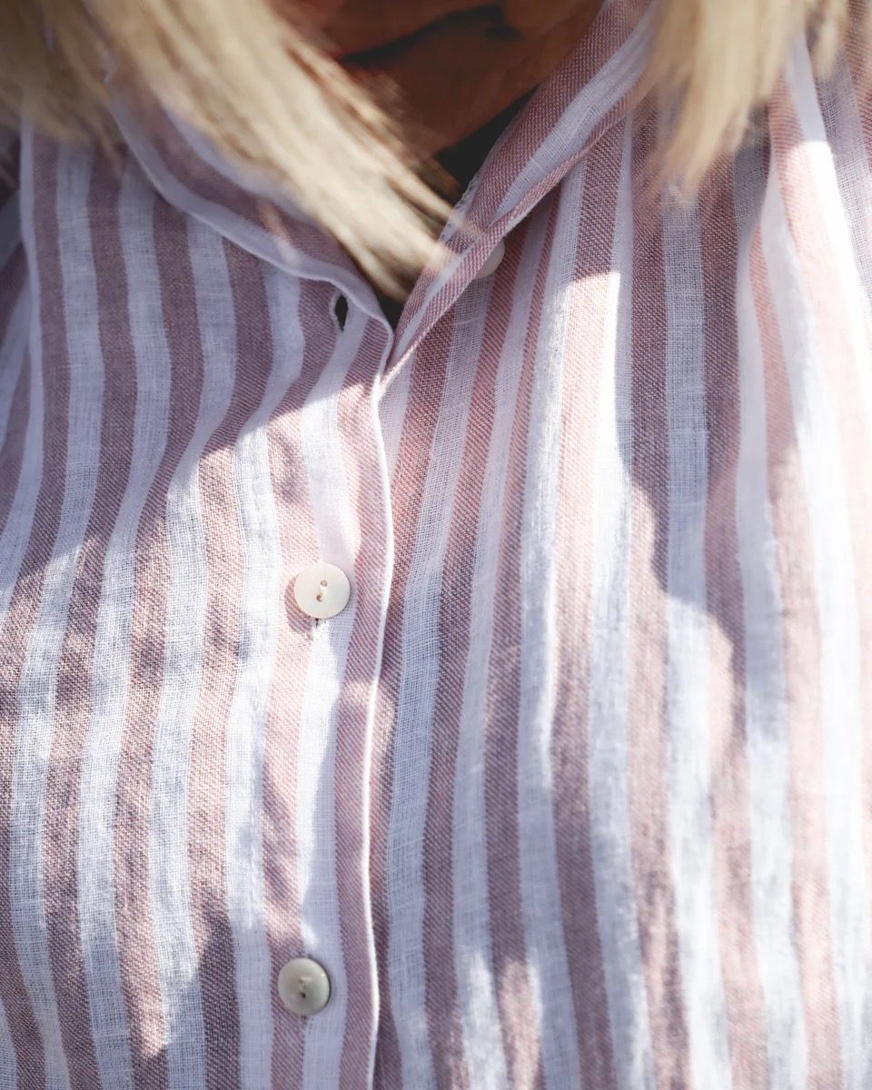 Savona Striped Attitude Linen Dress