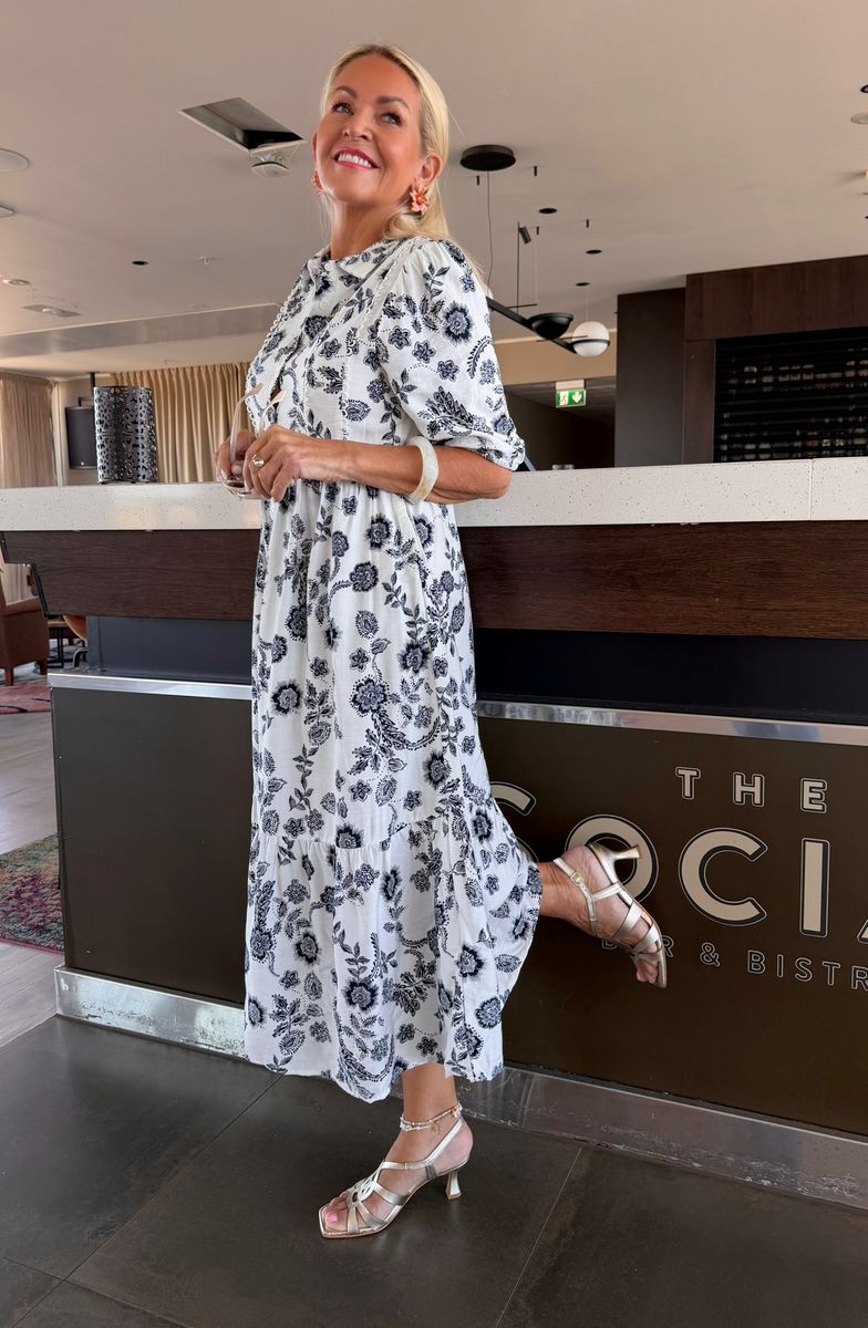 Amina Long Dress Kaffe