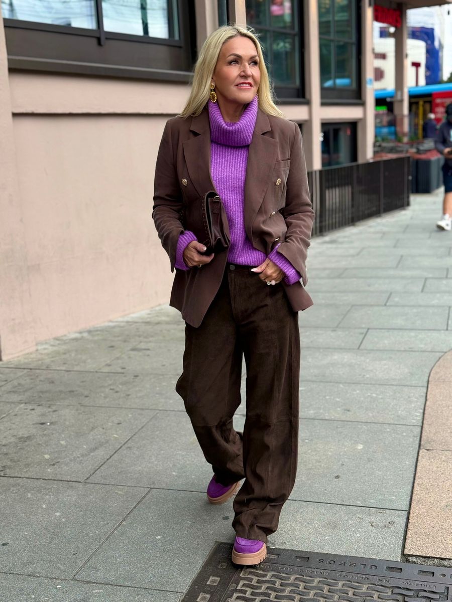 Suede Pant Straight Leg Depeche