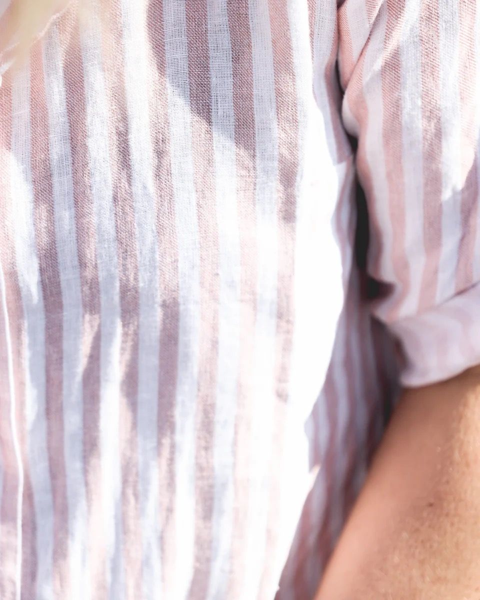 Savona Striped Attitude Linen Dress