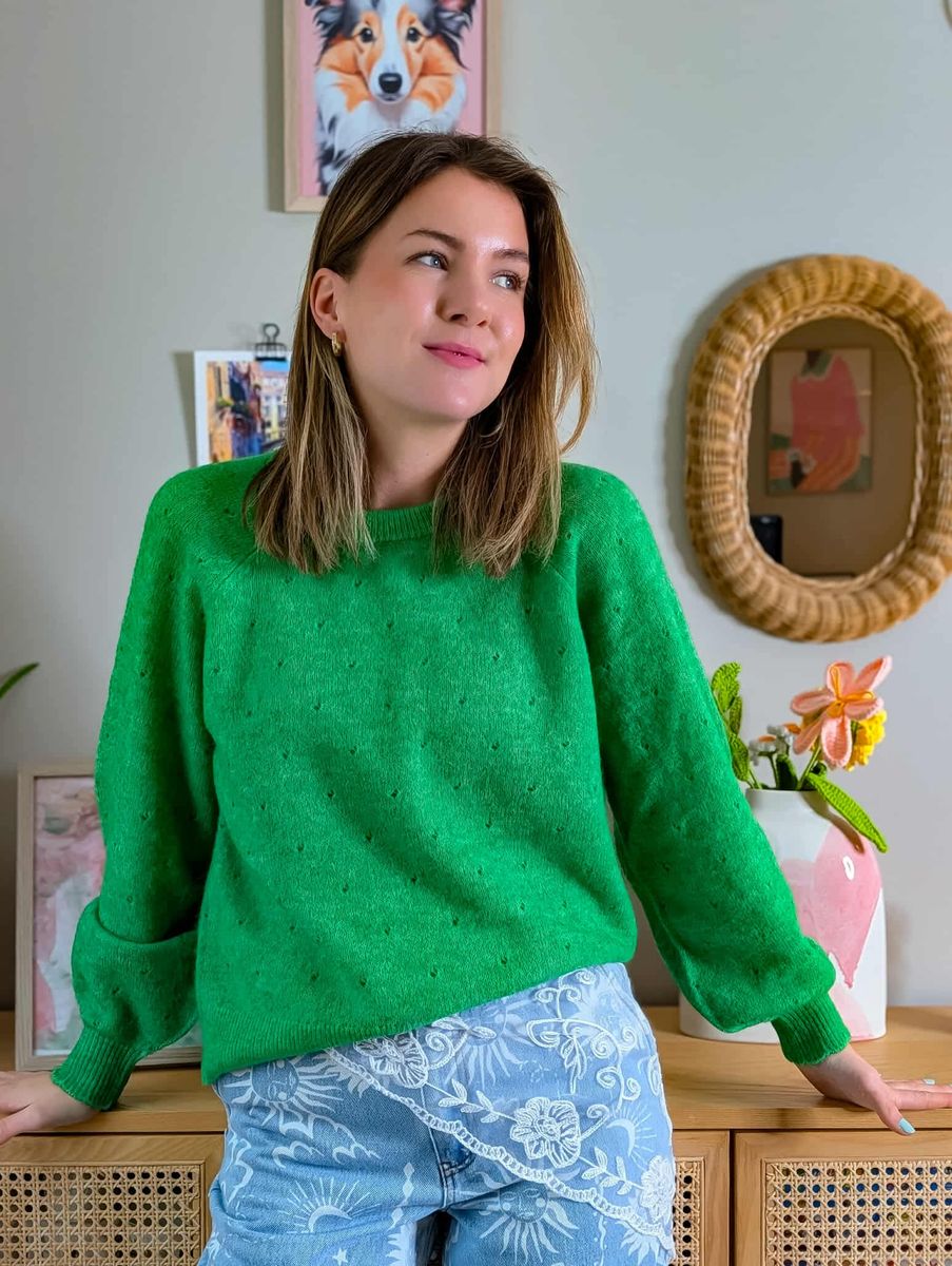 Rietto Pointelle Pullover Nümph