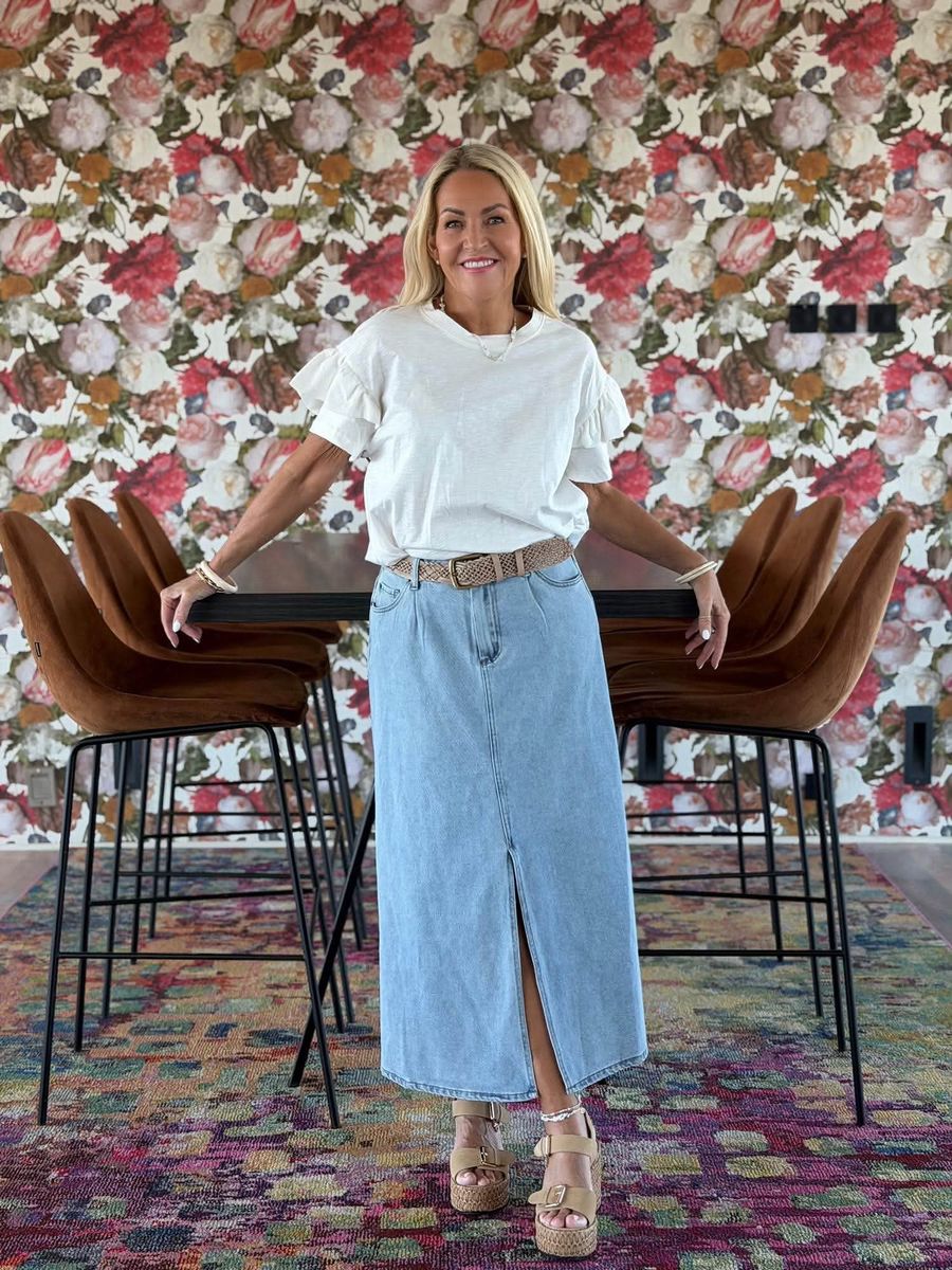 Aminna Denim Skirt Kaffe